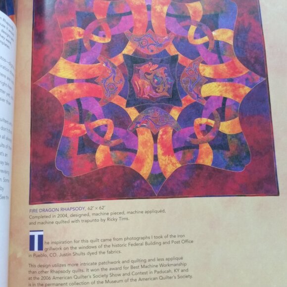 Rhapsody Quilts Quilting Sewing Pattern Book by Ricky Tim - Picture 11 of 12